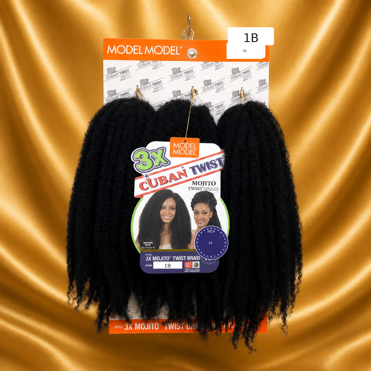 3X Cuban Twist — Model Model Twist Braid 24"